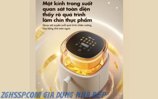 Lợi ích của việc sử dụng nồi chiên không dầu là giảm thiểu lượng dầu mỡ trong các món ăn