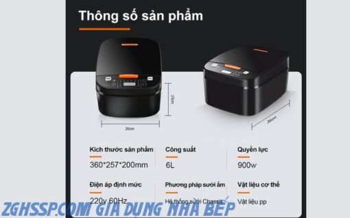 Nồi cơm điện đa năng OOKAS 6L là sự lựa chọn hoàn hảo