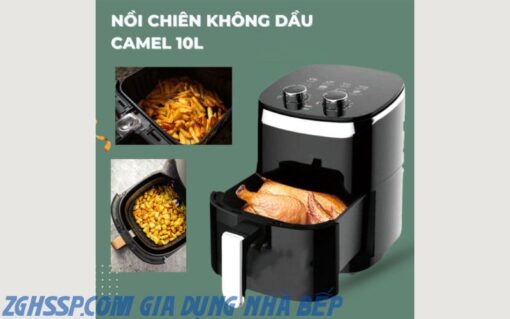 Nồi Chiên Không Dầu Camel 10l - Thoải Mái Chế Biến, Sử Dụng Công Nghệ Mới Nhất 2023